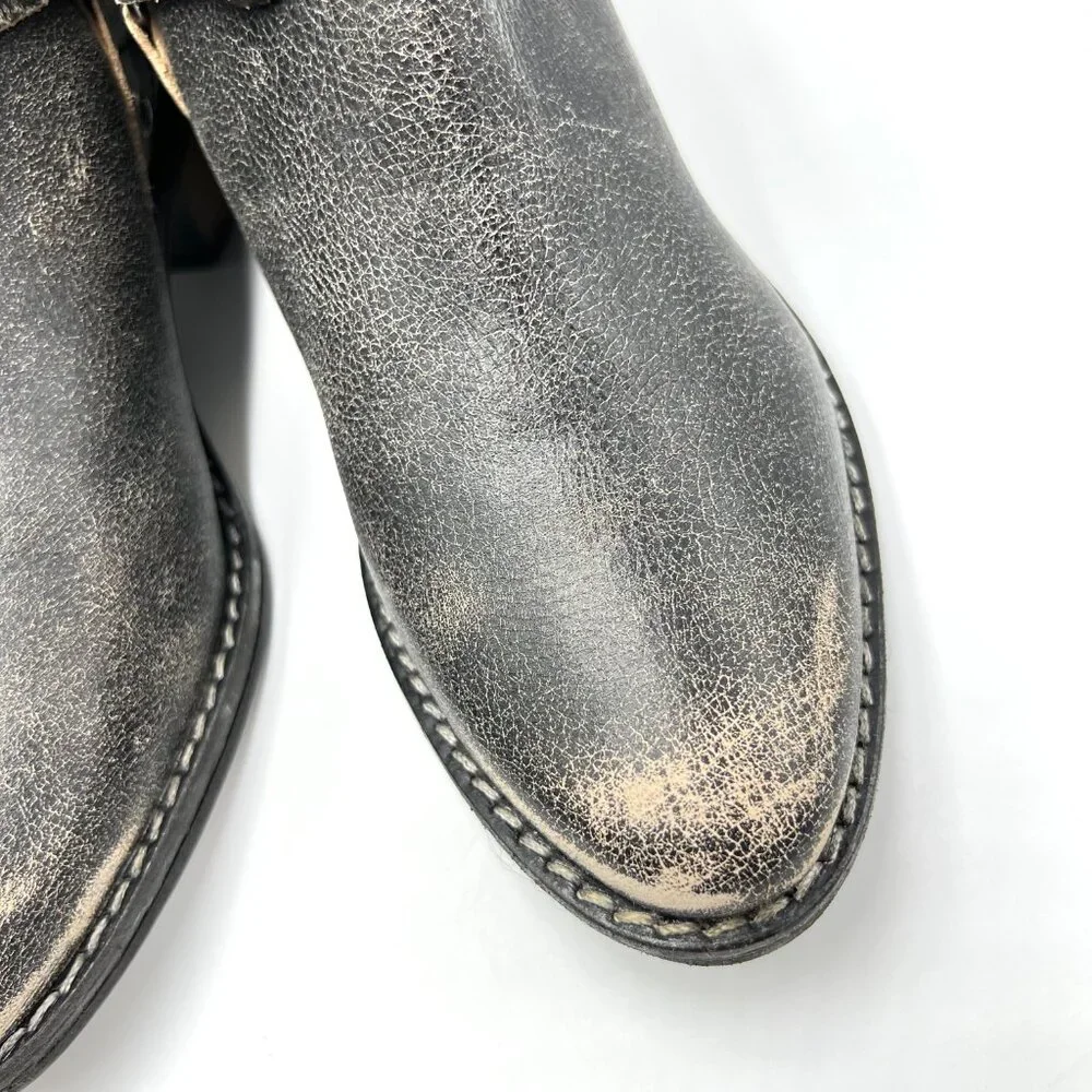 Chinese Laundry Womens Size 6 Black Distressed Austin Western Style‎ Ankle Boots